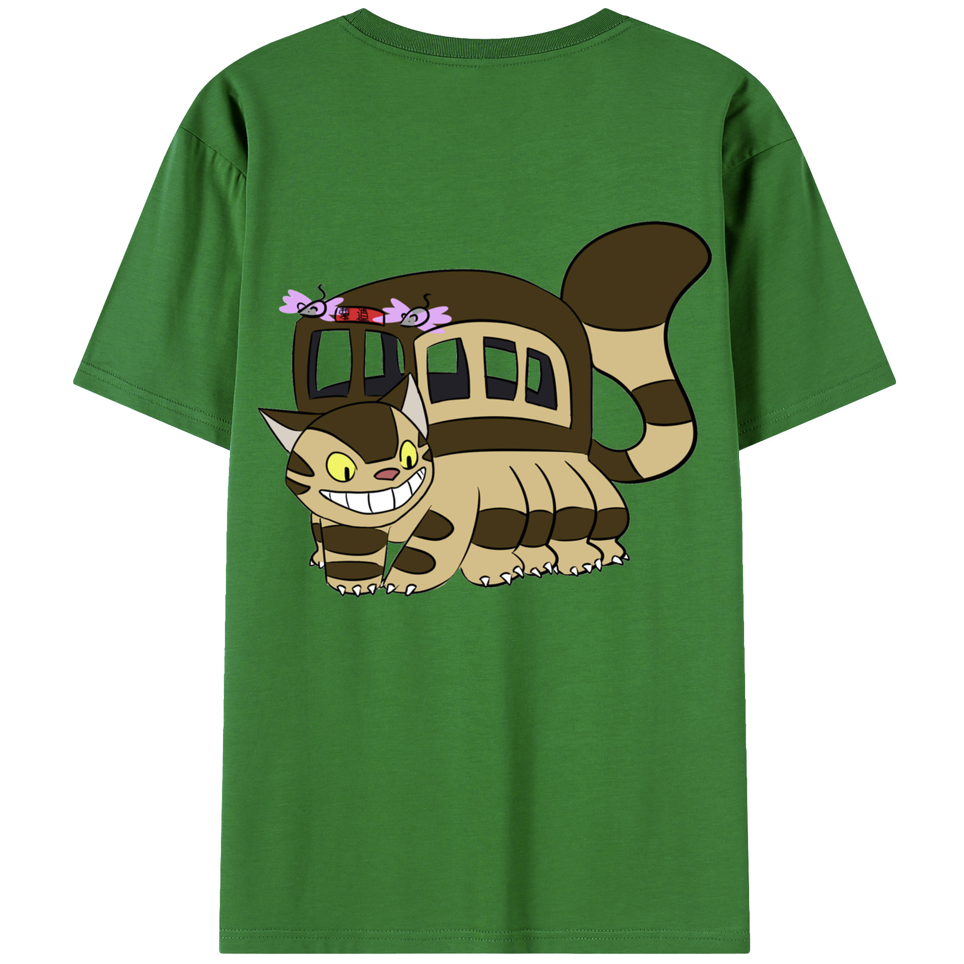 （画像用） となりのトトロ 草壁メイ 草壁サツキ My Neighbor Totoro Satsuki Kusakabe Mei Kusakabe レディース半袖Tシャツ(バックプリント)